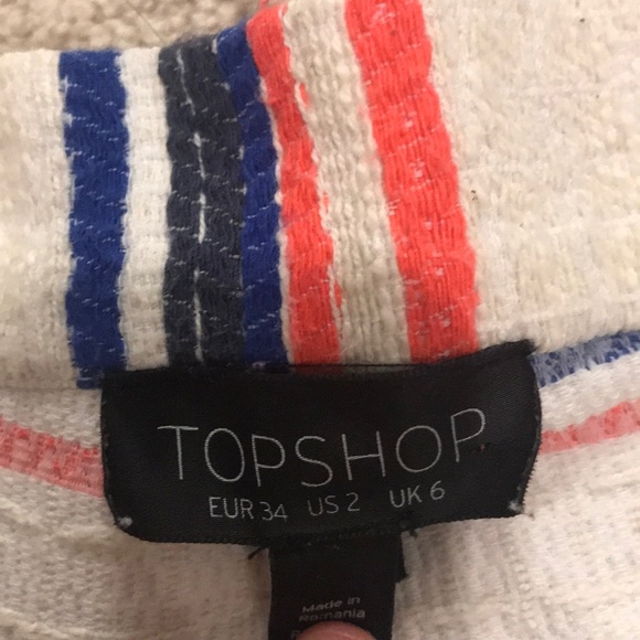 TOPSHOP High waist striped shorts - Picture 4 of 4